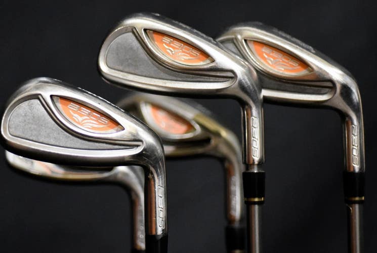 ADAMS A30S IRONS SET 6-PW GW FLEX: LADIES LENGHT: 37.5 IN RIGHT HANDED NEW GRIPS