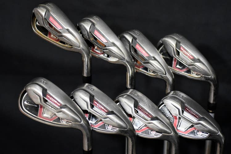 NIKE VR-S IRONS SET 4-PW,GW FLEX: REGULAR LENGHT: 38 IN RIGHT HANDED NEW GRIPS