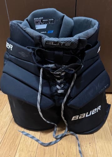 Intermediate Medium Bauer Elite Hockey Goalie Pants (Used)