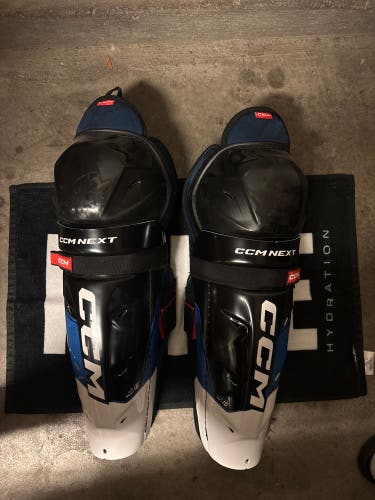 Senior CCM Next 16" Shin Pads (USED ONCE)