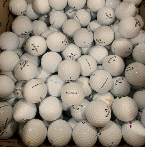 100 CALLAWAY Mix WHITE Near Mint Used Golf Balls AAAA