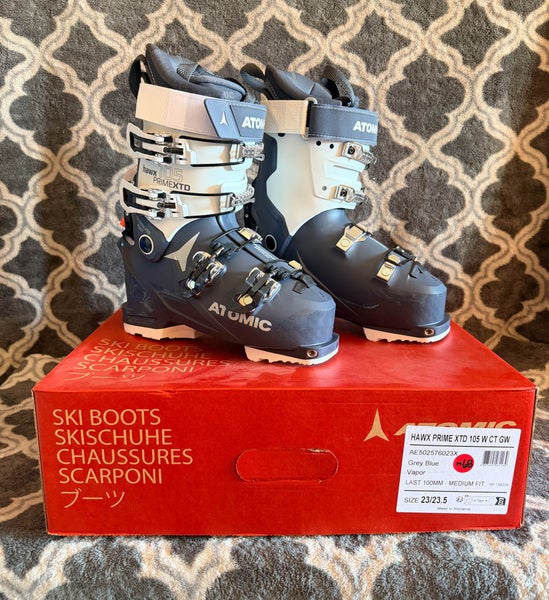Brand New! Atomic Hawx Prime XTD 105 W CT GW Ski Boots Size 23.5 Flex-105