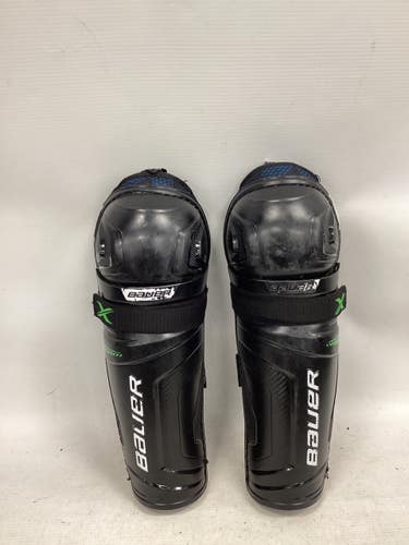 Used Bauer X SHINGUARDS Junior Shin Guards Black 11" 11851-S000053870