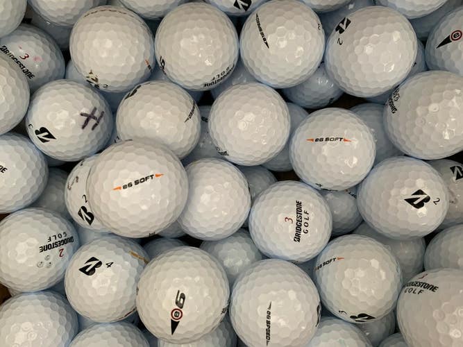 50 BRIDGESTONE E6 Near Mint Used Golf Balls AAAA