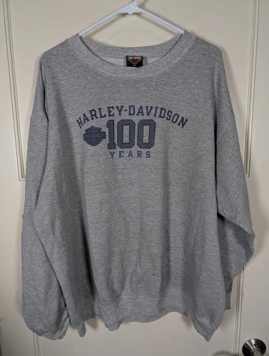 Vintage 90s 1999 Harley Davidson Sweatshirt 100 Yrs Folsom Prison CA Size: 2X