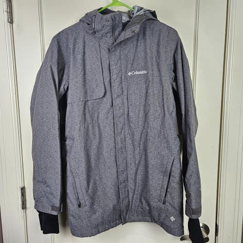 Columbia Omni-Tech Insulated Jacket Winter Coat Mens Size: S Gray
