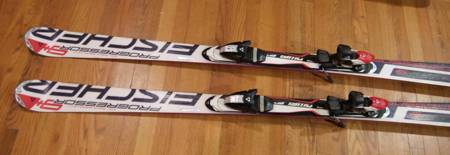 Unisex Fischer 175 cm All Mountain Progressor 9+ Skis With Bindings Max Din 12 (Used)