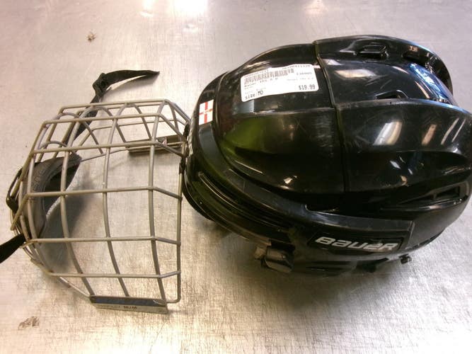 Used Bauer IMS 5.0 Helmet Cage Combo Black MD 11339-S000207821