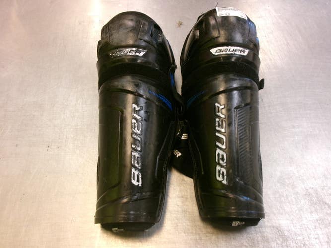 Used Bauer X Intermediate Shin Guards Black 13" 11339-S000207824