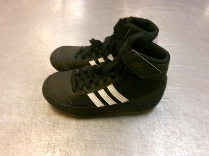 Used Adidas Wrestling Shoes Black Youth 12.0 11339-S000207795