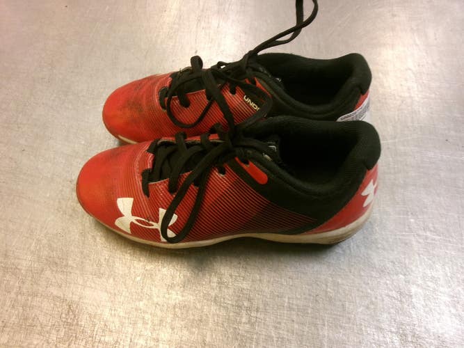 Used Under Armour BASEBALL BB/SB Cleats Red Youth 13.0 11339-S000207787