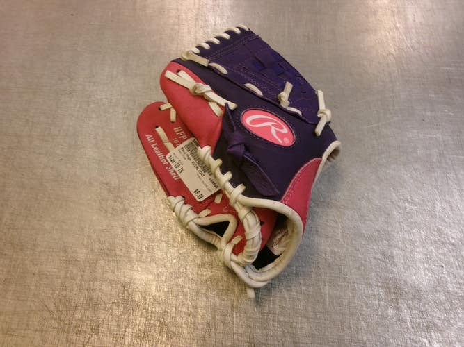 Used Rawlings HIGHLIGHT BB/SB Glove RH Throw Pink 10" 11339-S000207761