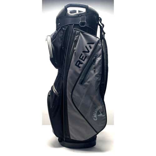 Callaway REVA Ladies Cart Bag Black 14-Way Divide Single Strap Golf Bag