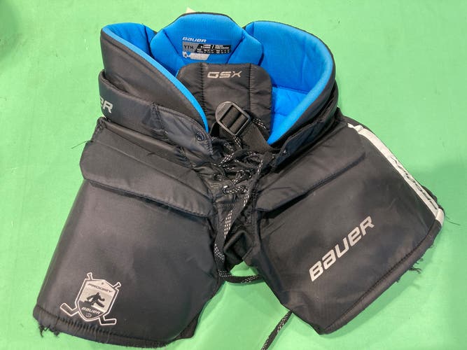 Black Youth Large/Extra Large Bauer Prodigy GSX Hockey Goalie Pants (Used)