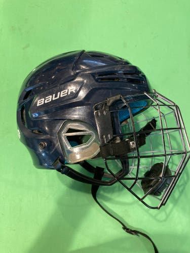Blue Medium Bauer Re-Akt 65 Helmet (Used)