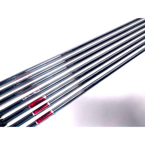 KBS $-Taper 120 Stiff Steel Iron Set of 7 Shafts 34.50''-37.25''- Pull 0.355
