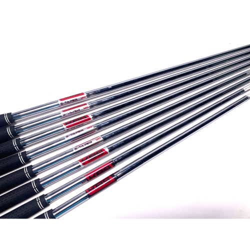 KBS $-Taper 120g Regular Steel Iron Set of 8 Shafts 33.75''-37.75''- Pull 0.355