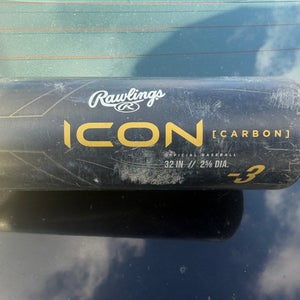 2023 Rawlings Icon Composite BBCOR Certified Bat (-3) 29 oz 32" (Used)