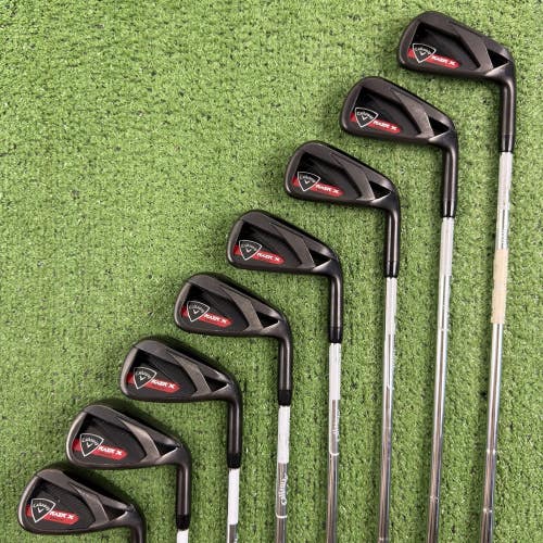 Callaway Razr X Black Iron Set 4-PW AW True Temper M-10 XP Uniflex Steel