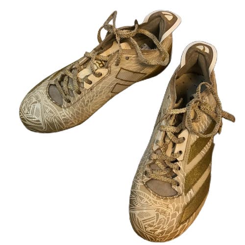 Used Adidas JH6254 Jr FB Cleats Gold Junior 04 11730-S000074469