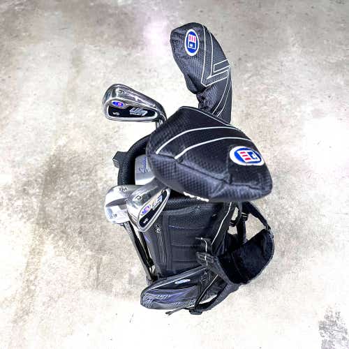 US Kids UL-7 W15 Club Set Driver 4H 6 & 8 PW SW Putter 54" Purple JR RH HC +Bag
