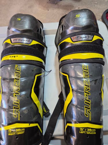 Senior Bauer Supreme S29 15" Shin Pads (Used)