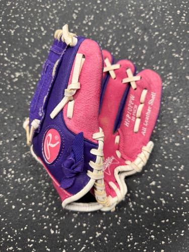 Used Rawlings HIGHLIGHT HFP10PPW BB/SB Glove RH Throw Purple And Pink 10" 11849-S000045164