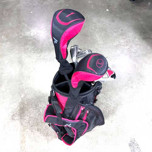 Top Flite Club Set Driver 3W 5H 6-PW Putter Senior RH HC +Bag