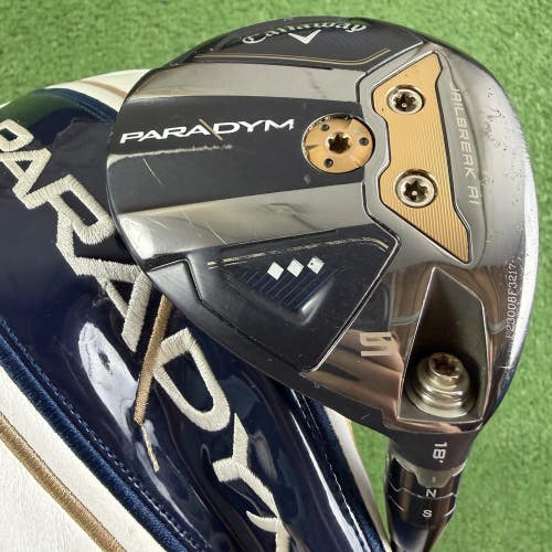 Callaway Paradym Triple Diamond 5 Wood 18 Project X HZRDUS 6.5 Extra Stiff Flex