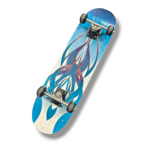 Used BLUE BEGINNER SKATEBOARD Complete Skateboard Royal Blue 8" 11375-S000383396
