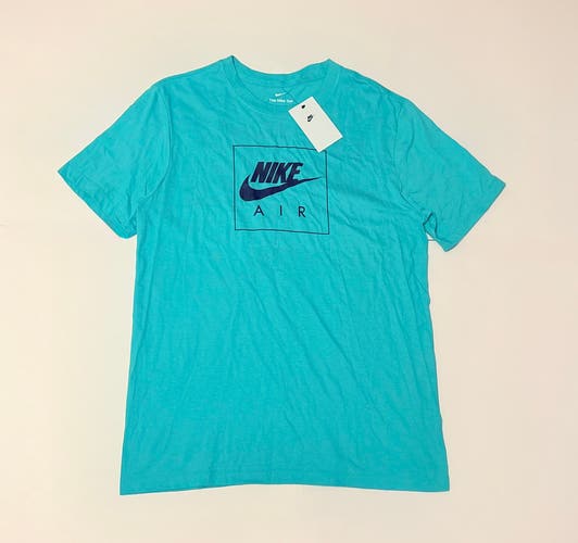 Medium Men's Nike Shirt (New) Nike Air Max Men’s Sportswear T-Shirt Turquoise Short sleeve logo