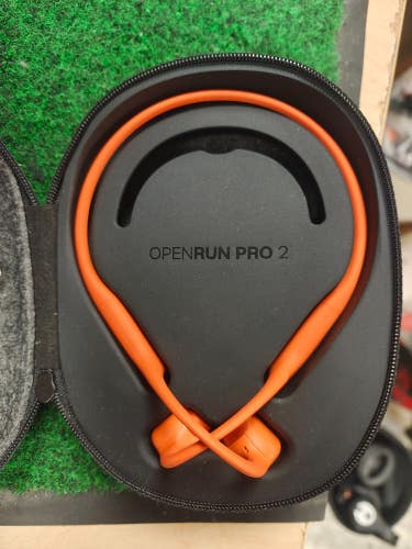 SHOKZ OpenRun Pro 2 Bone Conduction Bluetooth Sport Headphones, Orange