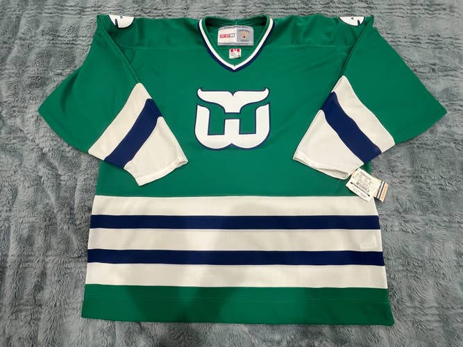 Hartford Whalers Authentic CCM 550 Vintage Hockey Jersey (Made in Canada) - Size XL - NWT (DS)