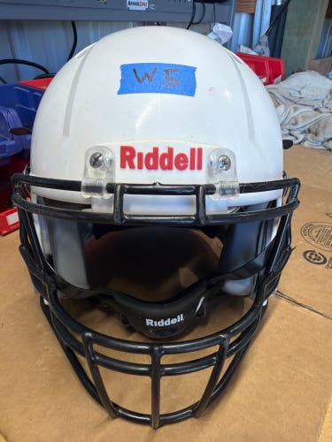 USED RIDDELL SPEED ICON YOUTH HELMET - MEDIUM - WHITE