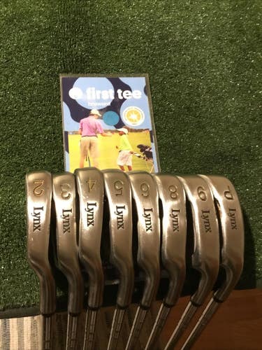 Lynx Black Cat Irons Set 2-PW, (No 7i) Regular Dynamic Flare Steel Shafts -1/4