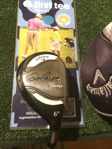Callaway Ladies Solaire Gems 6 Hybrid 45g Graphite Shaft Needs New Grip