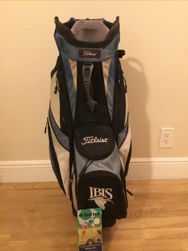 Titleist Cart Golf Bag W/ 14-way Dividers & Rain Cover