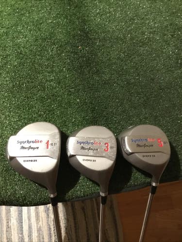 MacGregor Synchrolite Oversize Driver 3-5 Woods Set Steel Shafts
