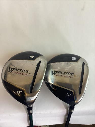 Warrior Golf Fairway Woods Set 4-17* And 5-20* Regular Graphite Shafts