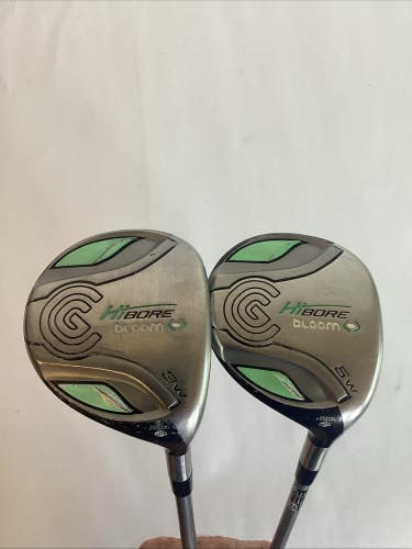 Cleveland Hi-Bore Bloom Fairway Woods Set 3 & 5 Ladies Graphite Shaft