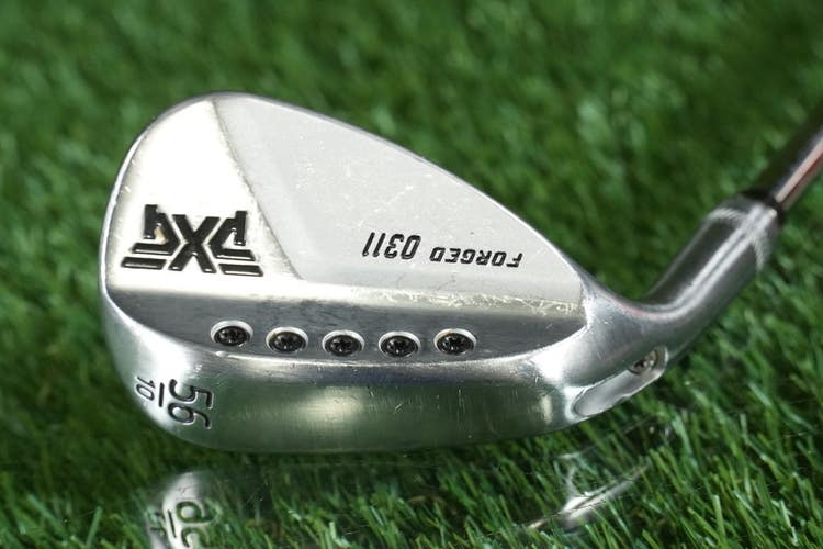PXG 0311 Forged DEMO Fitting 56 10 Sand Wedge Steel Chrome +.75 Left Hand LH