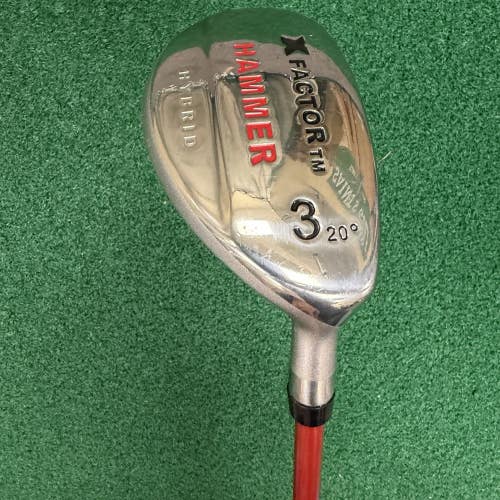 X Factory Hammer 3h Hybrid 20 Men's Right Hand Stiff Flex Graphite Shaft 42.5"