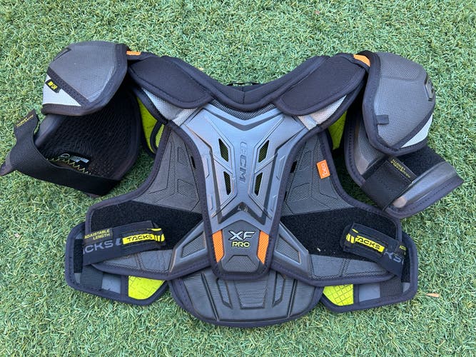 Junior Large CCM Tacks XF Pro Hockey Shoulder Pads D3O