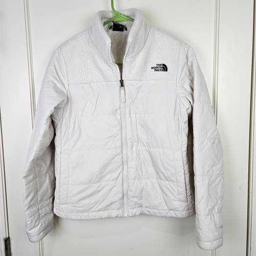 The North Face Jacket Womens Hybrid Fleece Insulated Size: S Ivory White