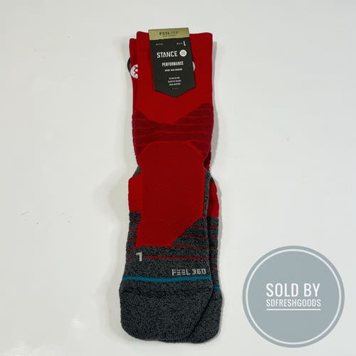 Stance Crew Nylon Cushion InfiKnit Icon Sport Performance Socks L 9-13