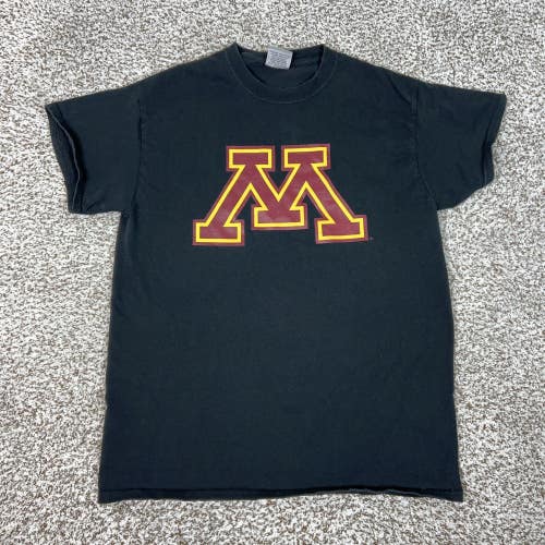 Minnesota Golden Gophers Shirt Mens Medium Black College NCAA Sports Cotton Tee
