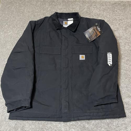 NWT 2011 Carhartt C003 Arctic Duck Jacket Quilted Black Made In USA Mens 2XL