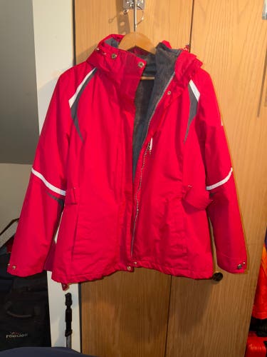 Zeroxposur Red removable liner hooded Women's Ski Jacket Coat Adult XL