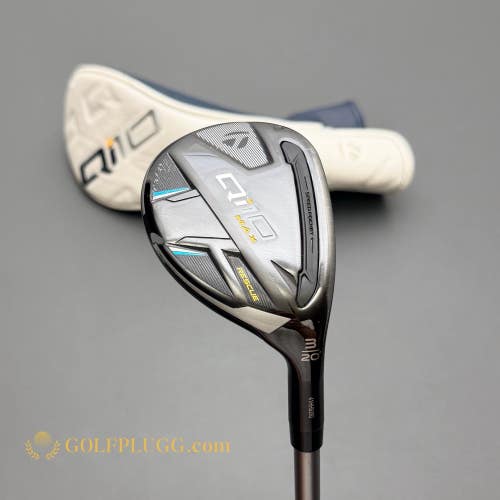 3 Hybrid- Taylormade Qi10 Max Rescue w/ Headcover / Speeder NX, Stiff (3613)
