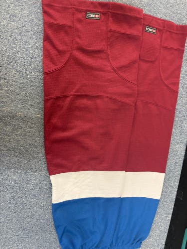 Senior Colorado Avalanche colour  Kobe Socks (New) see description for size breakdown